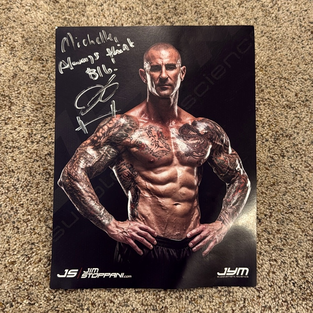Autographed picture from Jim Stoppani